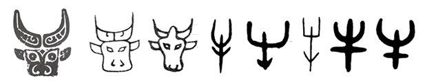 “牛”的局部特征及性格表现、与羊形成对比和区分非常准确 copy
